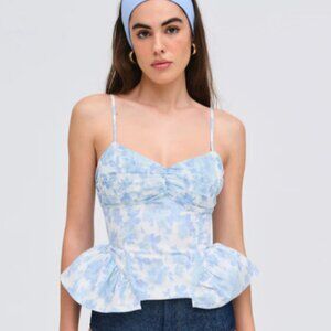 LoveShack Fancy Oliver Top – Blue